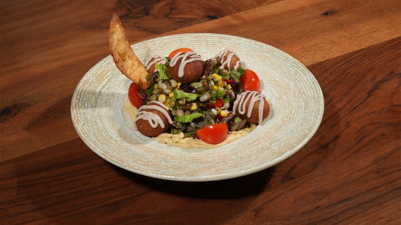 HUMUSLU FALAFEL SALATA (vegan)